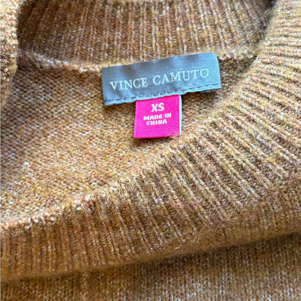 Vince Camuto Brown Crew Neck Sweater Size XS - Picture 9 of 10